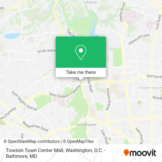 Towson Town Center Mall map