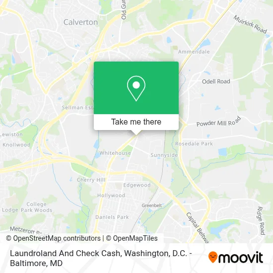 Laundroland And Check Cash map