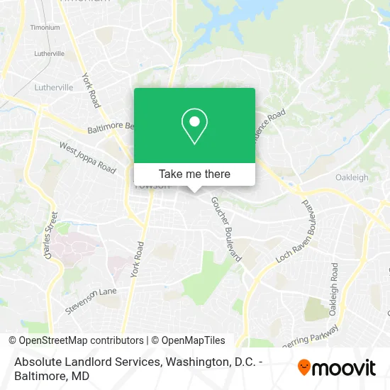 Absolute Landlord Services map