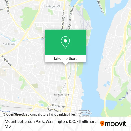 Mount Jefferson Park map
