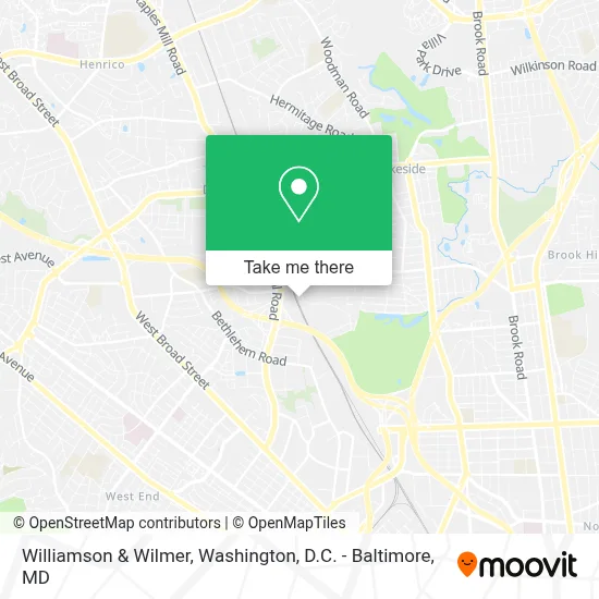 Williamson & Wilmer map