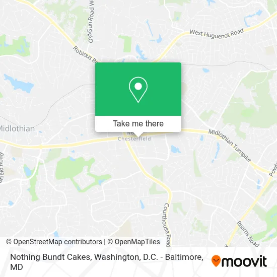 Nothing Bundt Cakes map