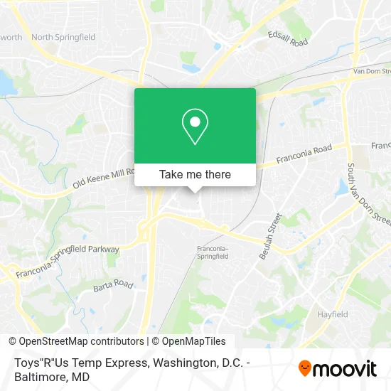 Toys"R"Us Temp Express map