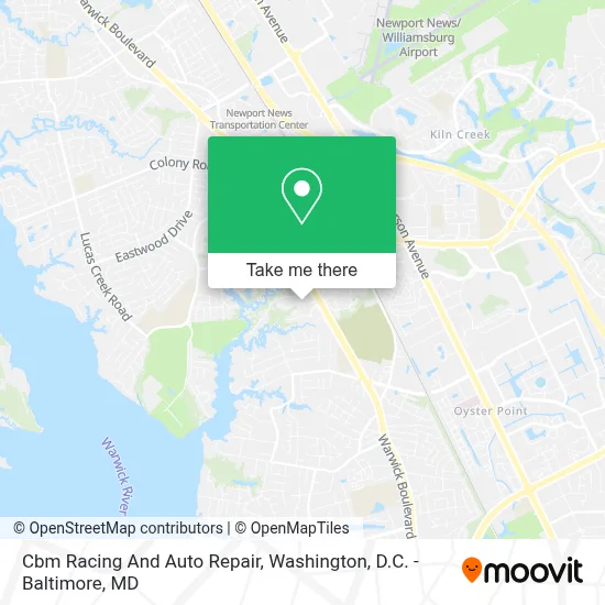Cbm Racing And Auto Repair map