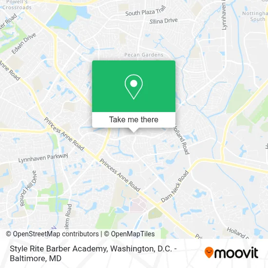 Style Rite Barber Academy map