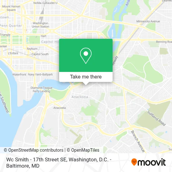 Wc Smith - 17th Street SE map