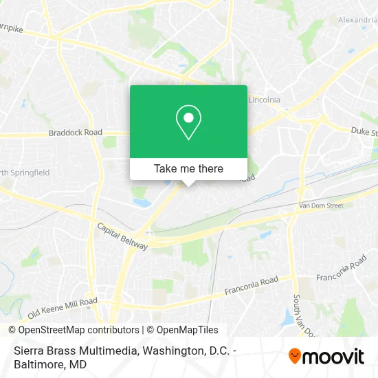 Sierra Brass Multimedia map
