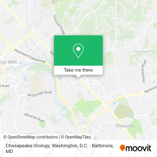 Chesapeake Urology map