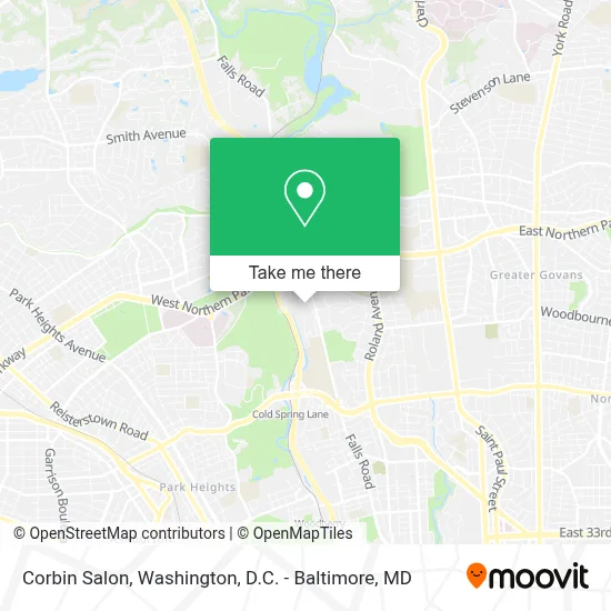 Corbin Salon map
