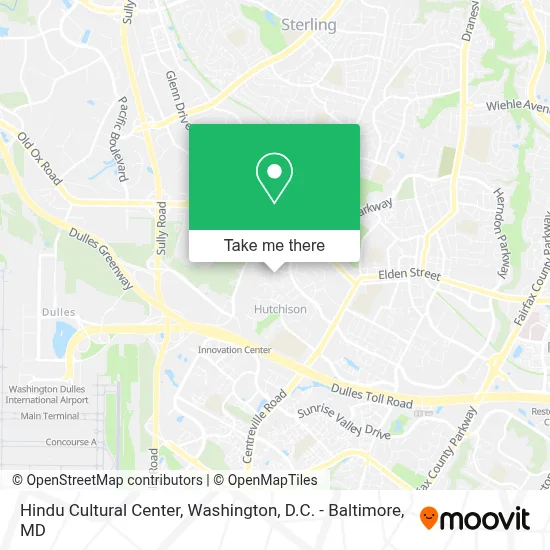 Hindu Cultural Center map