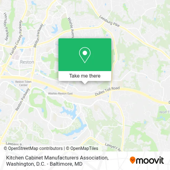 Kitchen Cabinet Manufacturers Association map