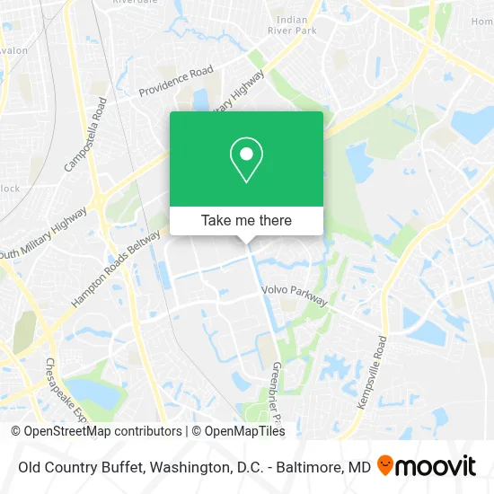 Old Country Buffet map