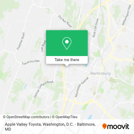 Apple Valley Toyota map