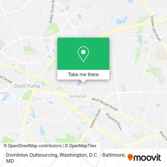 Dominion Outsourcing map
