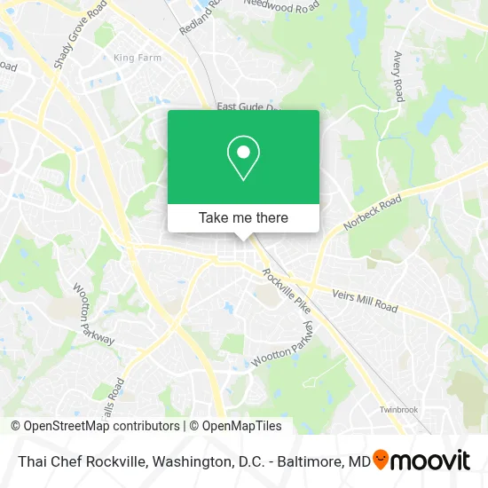 Thai Chef Rockville map