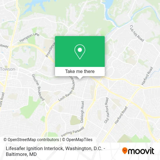 Lifesafer Ignition Interlock map
