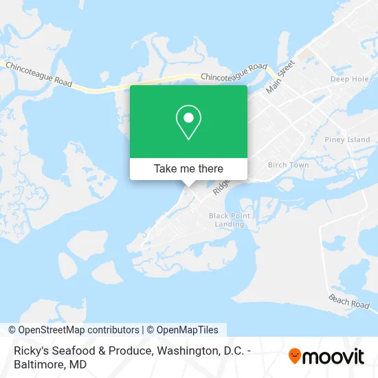 Ricky's Seafood & Produce map