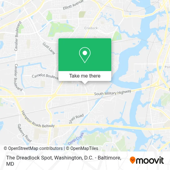 The Dreadlock Spot map