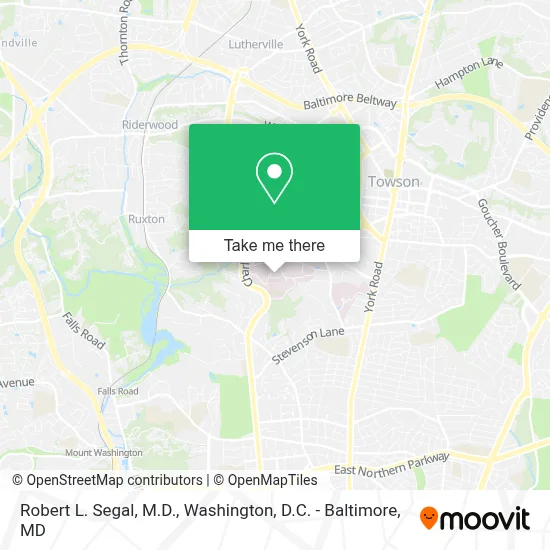Robert L. Segal, M.D. map