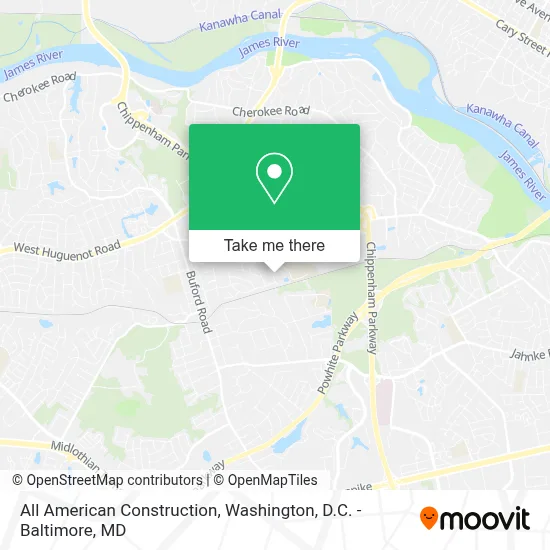 All American Construction map