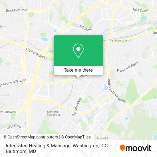Integrated Healing & Massage map