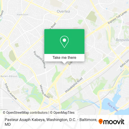 Pasteur Asaph Kabeya map