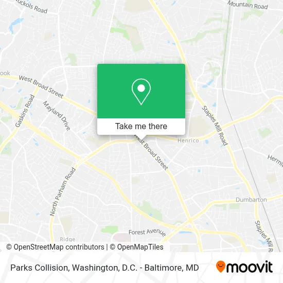 Parks Collision map