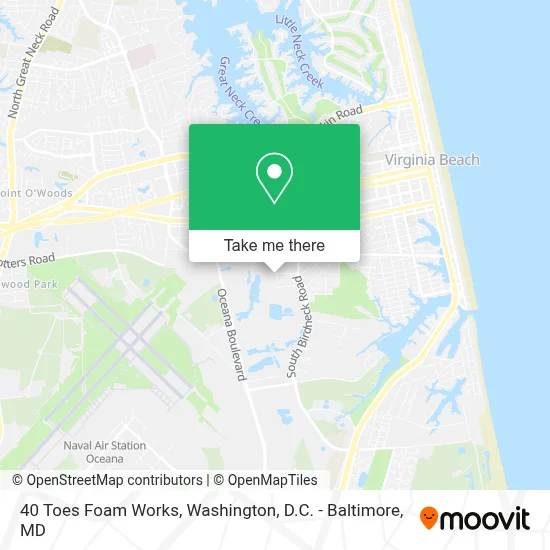 40 Toes Foam Works map