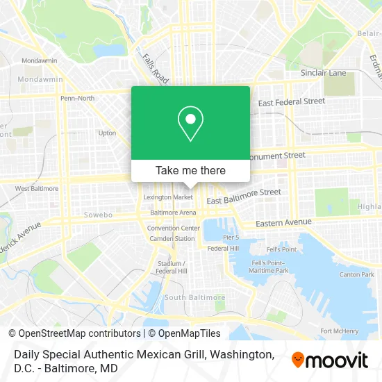 Daily Special Authentic Mexican Grill map