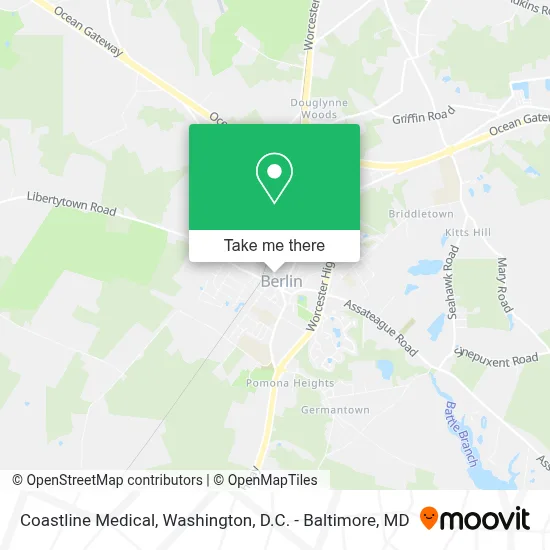 Coastline Medical map