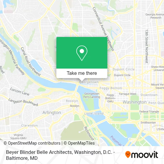 Beyer Blinder Belle Architects map