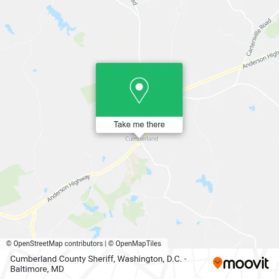 Cumberland County Sheriff map