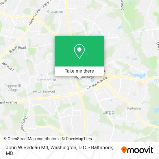 John W Bedeau Md map