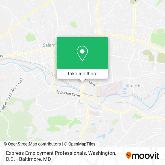 Express Employment Professionals map