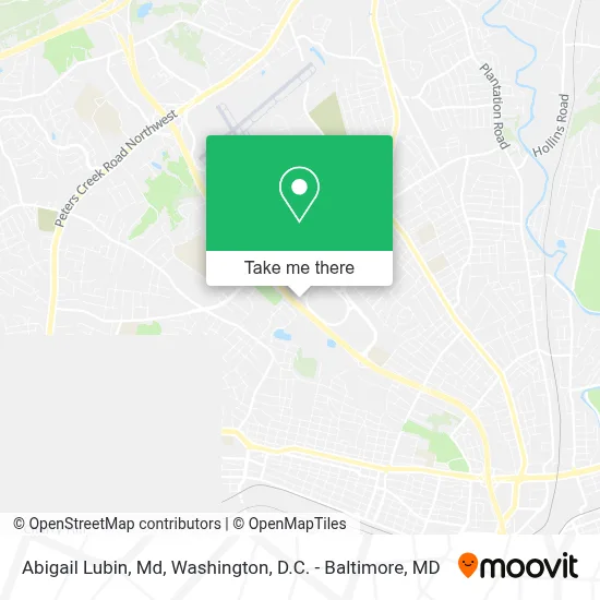 Abigail Lubin, Md map