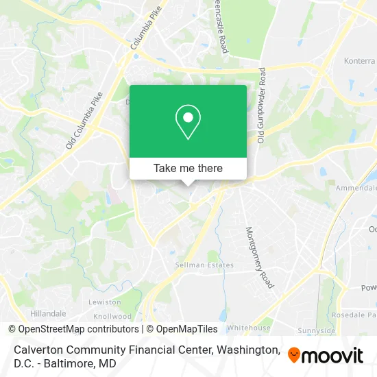 Calverton Community Financial Center map