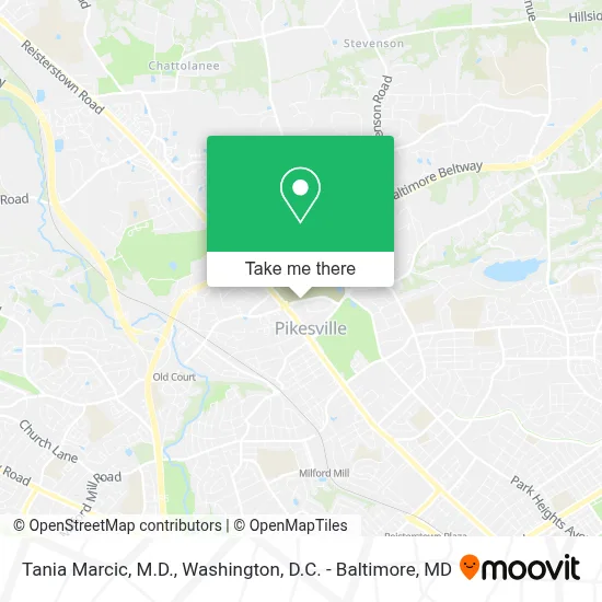 Tania Marcic, M.D. map