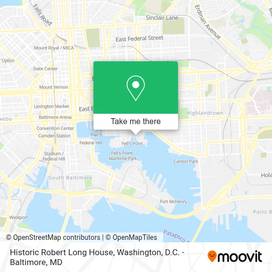 Historic Robert Long House map
