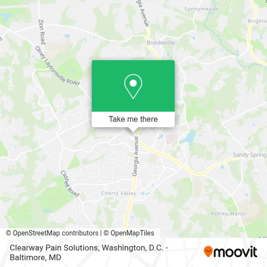 Clearway Pain Solutions map