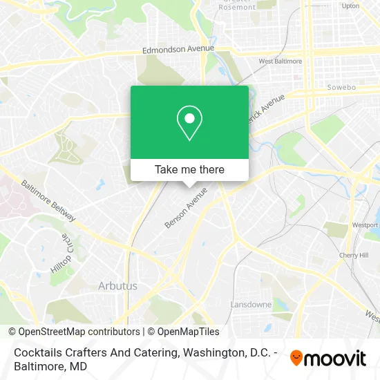 Cocktails Crafters And Catering map
