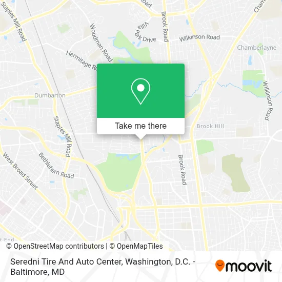 Seredni Tire And Auto Center map