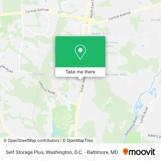 Self Storage Plus map