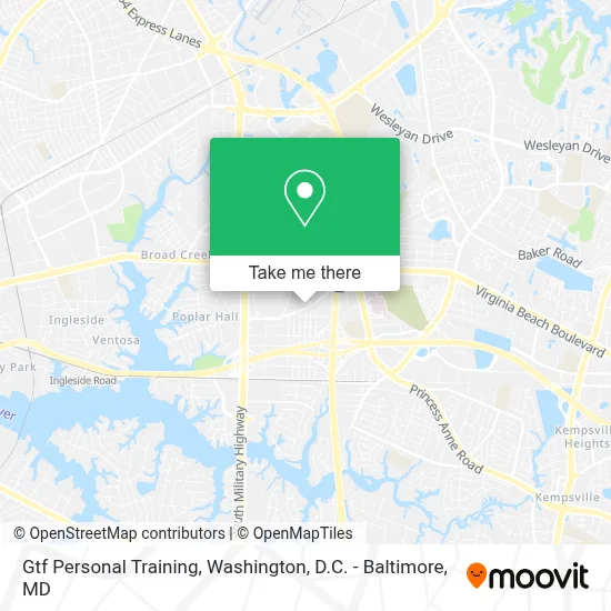 Gtf Personal Training map