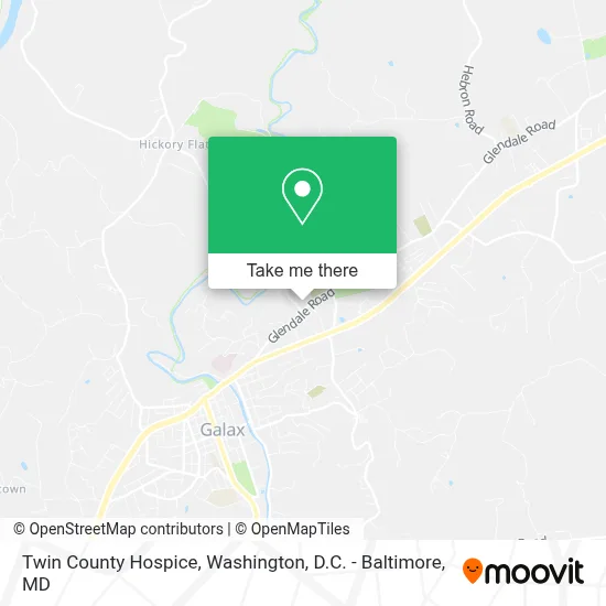 Twin County Hospice map