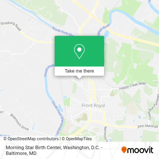 Morning Star Birth Center map