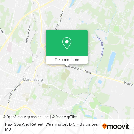 Paw Spa And Retreat map