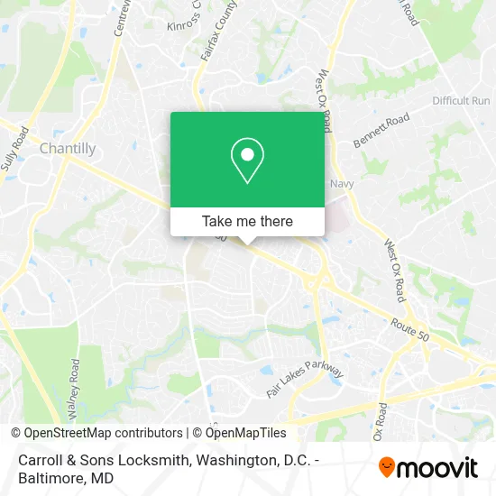 Carroll & Sons Locksmith map