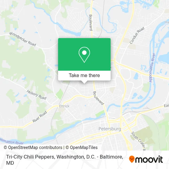 Tri-City Chili Peppers map