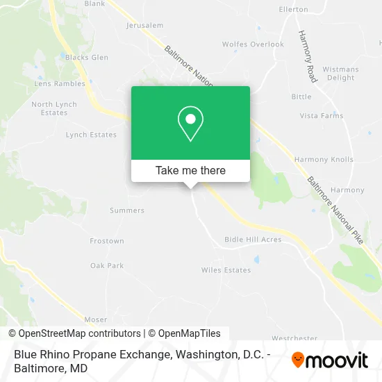 Blue Rhino Propane Exchange map