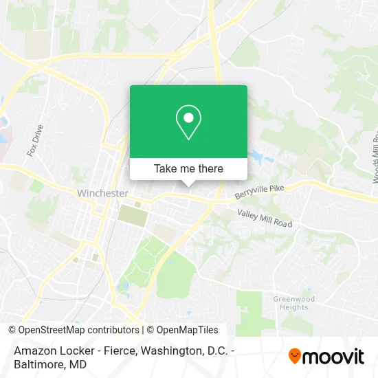 Amazon Locker - Fierce map